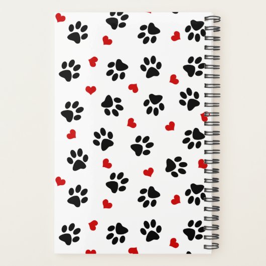 Afdrukken en hartenplanner verven planner (Achterkant)