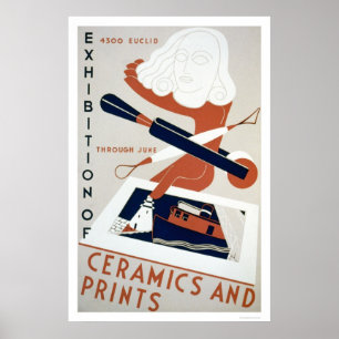 Afdrukken en keramische artikelen Expo 1938 WPA Poster