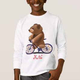 Afdrukken fietsen en Teddy Bear T-shirt
