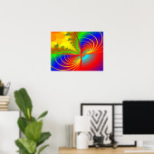 Afdrukken: Fractal Graphic II Poster (Thuiskantoor)