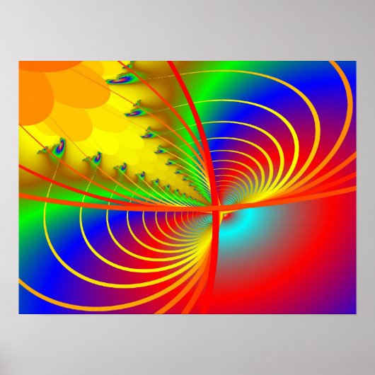 Afdrukken: Fractal Graphic II Poster (Voorkant)