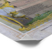 Afdrukken - George Washington als Freemason Poster (Hoek)