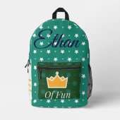 Afdrukken gesneden zakken bedrukte rugzak (Voorkant)