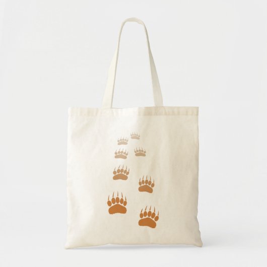 Afdrukken gradiënt Grizzly Beer Tote Bag (Voorkant)