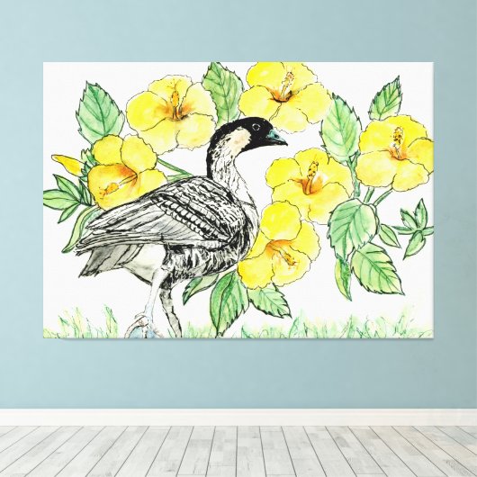 Afdrukken Hawaii Canvas (Insitu (Houten vloer))