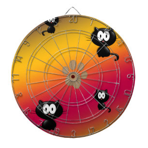 Afdrukken katten en poten dartbord