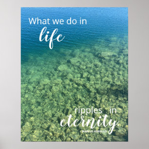 Afdrukken levensquote, waardepapier Poster (matte)