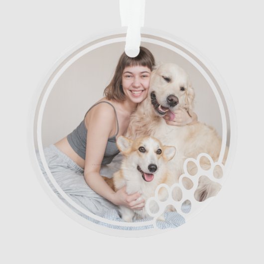 Afdrukken Lijst Aangepaste foto Ornament (achterkant)