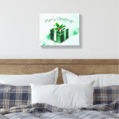 Afdrukken met groen kerstcadeau (Insitu (Slaapkamer))