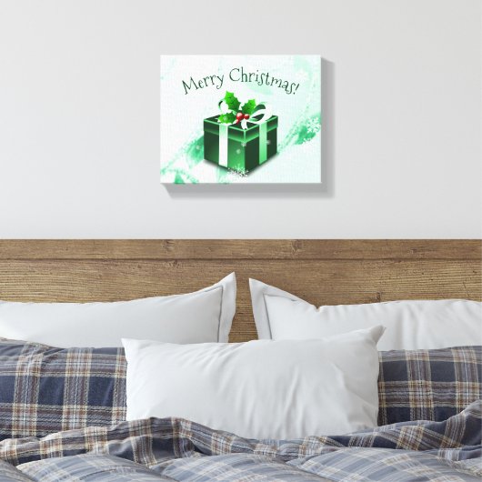 Afdrukken met groen kerstcadeau (Insitu (Slaapkamer))