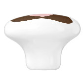 Afdrukken met hart keramische knop (Zijkant)