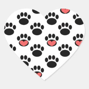 Afdrukken met hart verven sticker