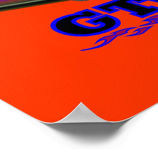 Afdrukken met "Pontiac GTO"-ontwerp Poster (Hoek)