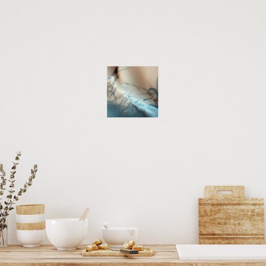 Afdrukken met tatoeëerd marscanvas poster (Keuken)