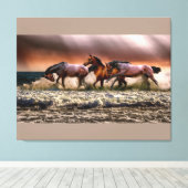 Afdrukken met verrekende canvas wandelen (Insitu (Houten vloer))