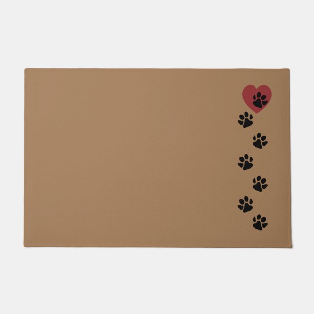 Afdrukken naar mijn hart verven deurmat (Voorkant)