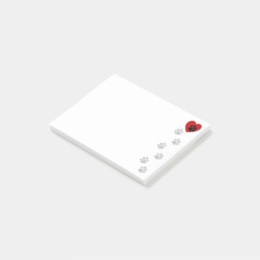 Afdrukken naar mijn hart verven post-it® notes (Schuin)