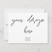 Afdrukken op 5,5x4.25 bedankkaart (Voorkant)