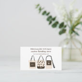 Afdrukken op aanvraag Monogram Canvas tassen Visitekaartje (Staand voorkant)