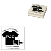 Afdrukken op bestelling plakken kleding rubberstempel (Gestempeld)