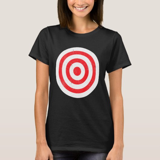Afdrukken op Bullseye Target Bulls T-shirt (Voorkant)