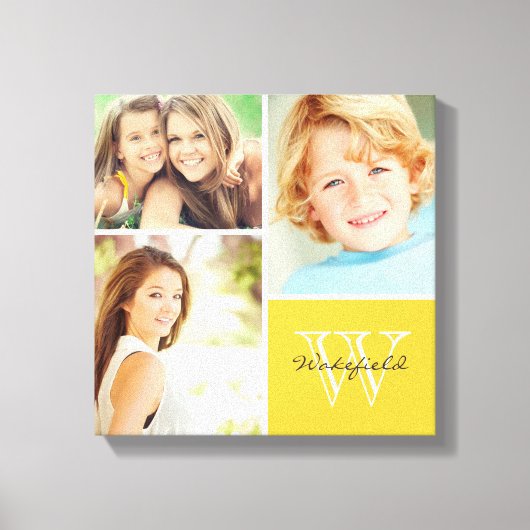 Afdrukken op monogram fotocollage voor aangepaste  (Voorkant)