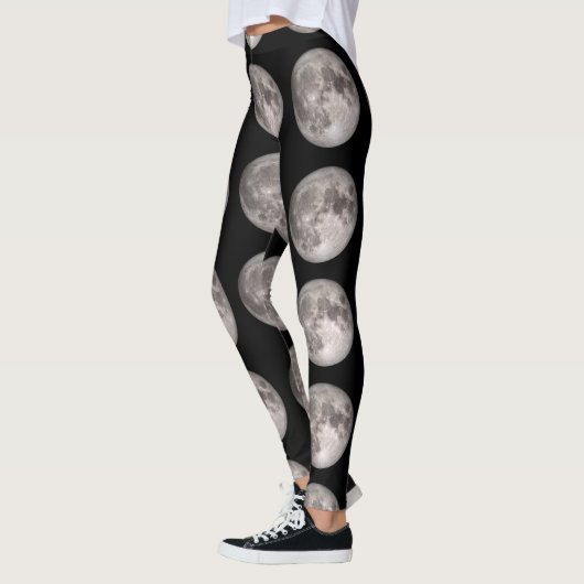 Afdrukken op volle maan leggings (Links)