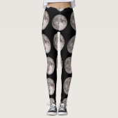 Afdrukken op volle maan leggings (Voorkant)