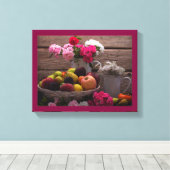 Afdrukken Paars stille doek|Tabelinstelling (Insitu (Houten vloer))