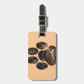 Afdrukken Paw Bagagelabel (Voorkant verticaal)