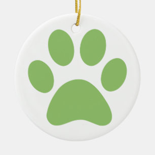 Afdrukken Paw Keramisch Ornament