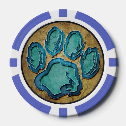 Afdrukken Paw Poker Chips (Voorkant)
