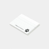 Afdrukken Paw Post-it® Notes (Schuin)