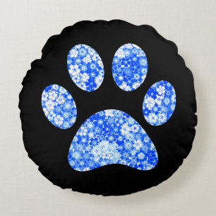 Afdrukken Paw Rond Kussen