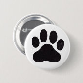 Afdrukken Paw Ronde Button 5,7 Cm (Voorkant /achterkant)