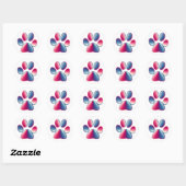 Afdrukken Paw Ronde Sticker (Vel)