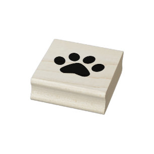 Afdrukken Paw Rubberstempel