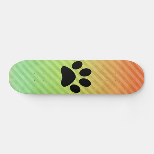 Afdrukken Paw Skateboard (Horizontaal)