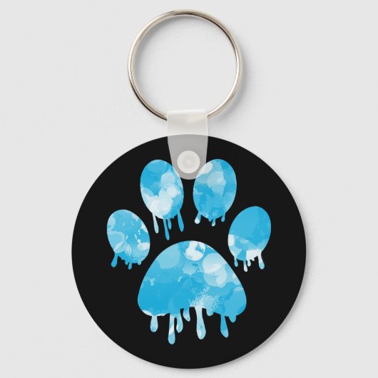 Afdrukken Paw Sleutelhanger (Voorkant)