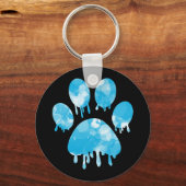 Afdrukken Paw Sleutelhanger (Achterkant)