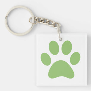 Afdrukken Paw Sleutelhanger