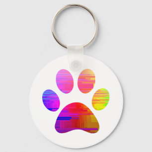 Afdrukken Paw Sleutelhanger