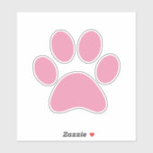 Afdrukken Paw Sticker (Vel)