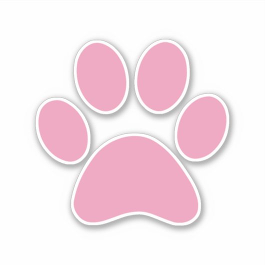 Afdrukken Paw Sticker (Voorkant)
