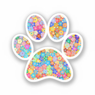 Afdrukken Paw Sticker