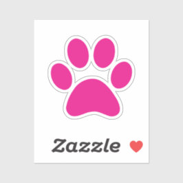 Afdrukken Paw Sticker