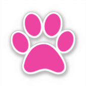Afdrukken Paw Sticker (Voorkant)