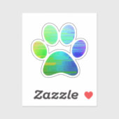 Afdrukken Paw Sticker (Vel)