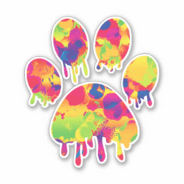 Afdrukken Paw Sticker