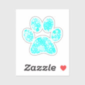 Afdrukken Paw Sticker (Vel)